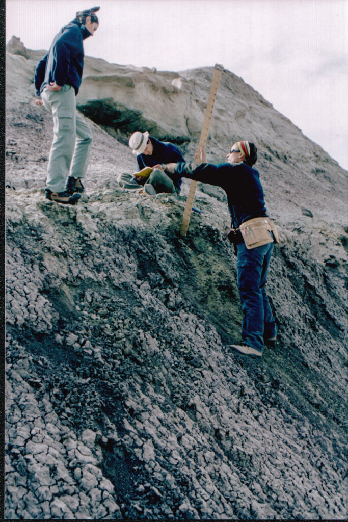 Carina Colombi recording location of nodules