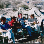 University students at the camp