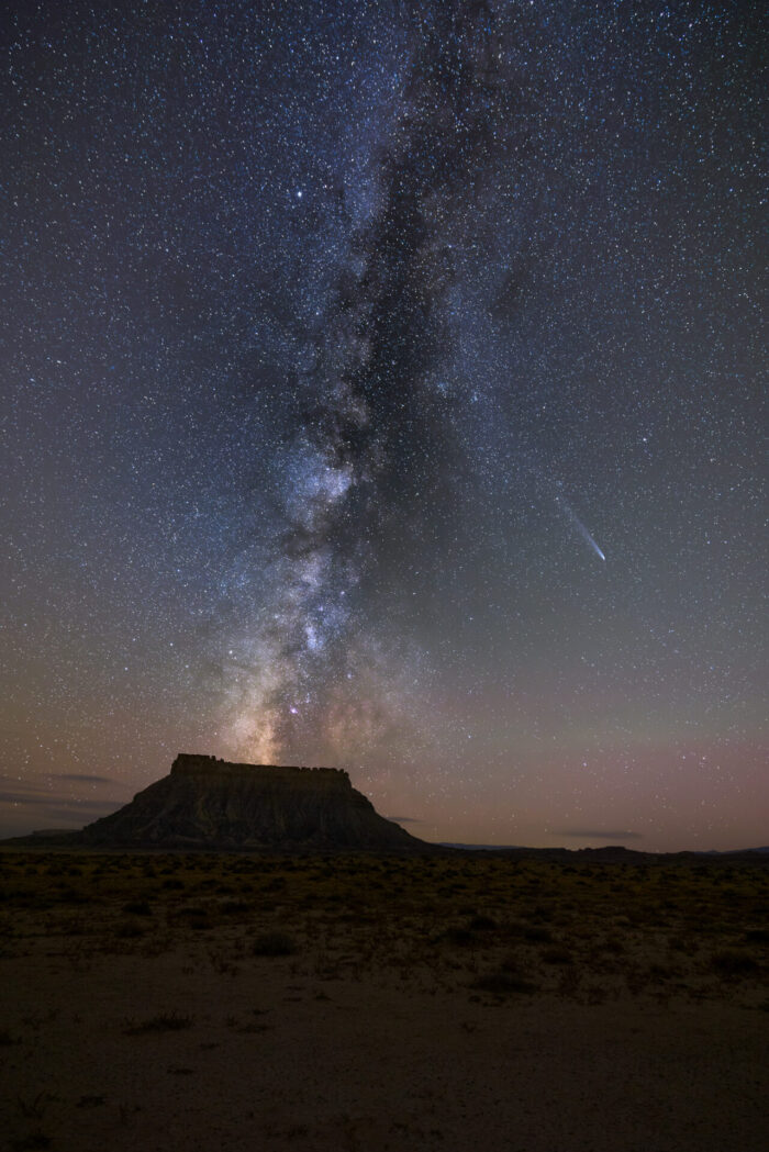 Milky Way and Comet