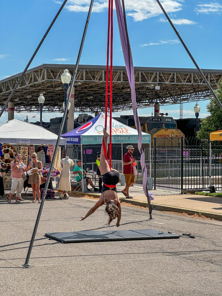 Aerial Acrobatics at the Ogden Arts Festival