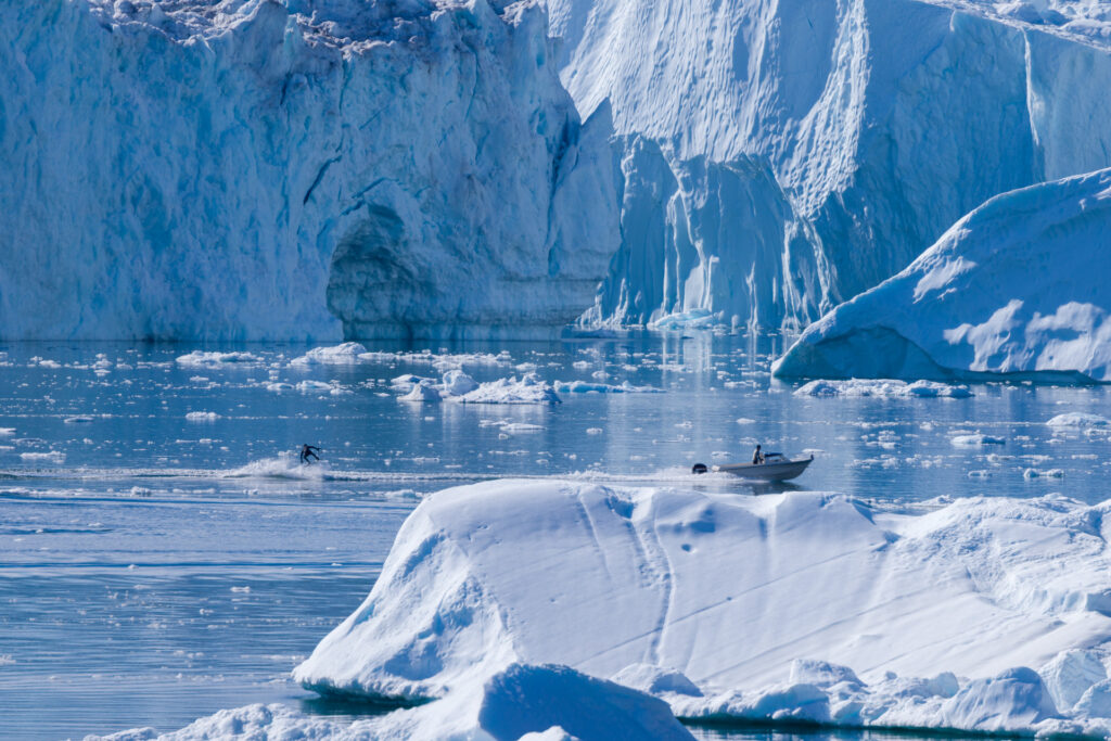 Water Skier in the Ilulissat Icefjord