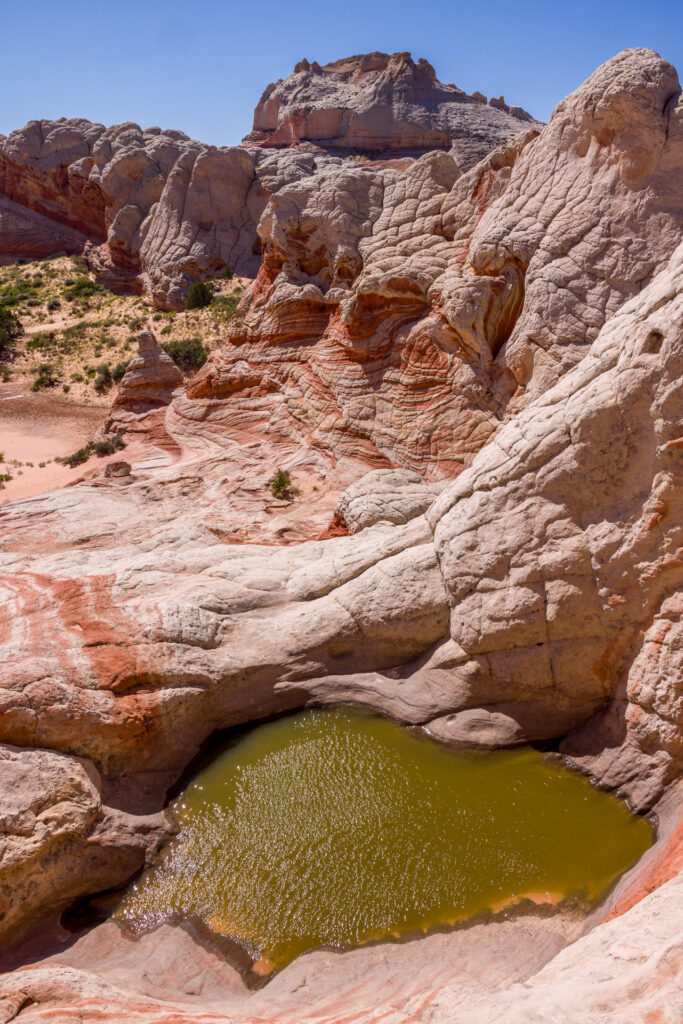 Pool Filled with Turbulent Water