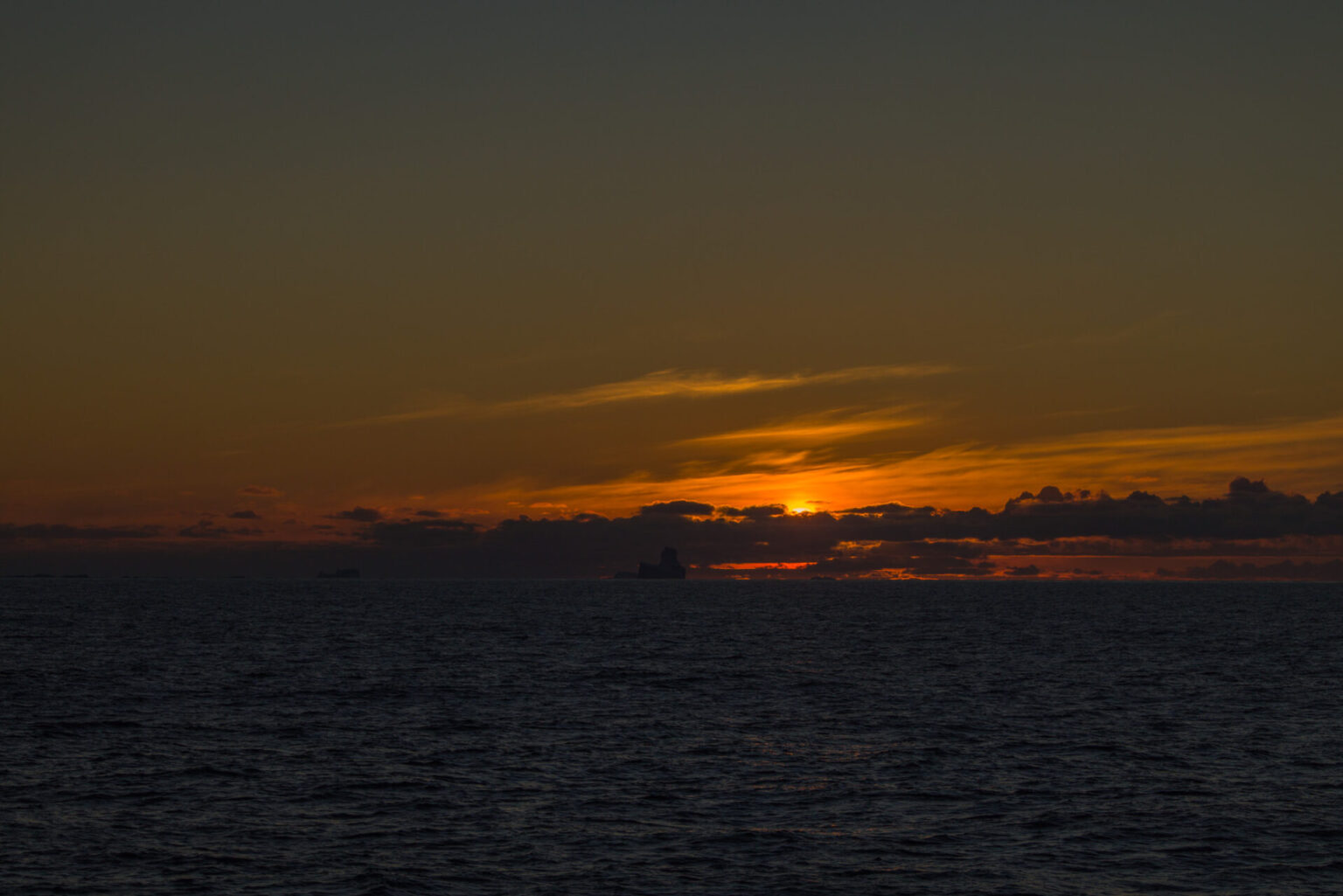 Sunset on the Way to Falklands